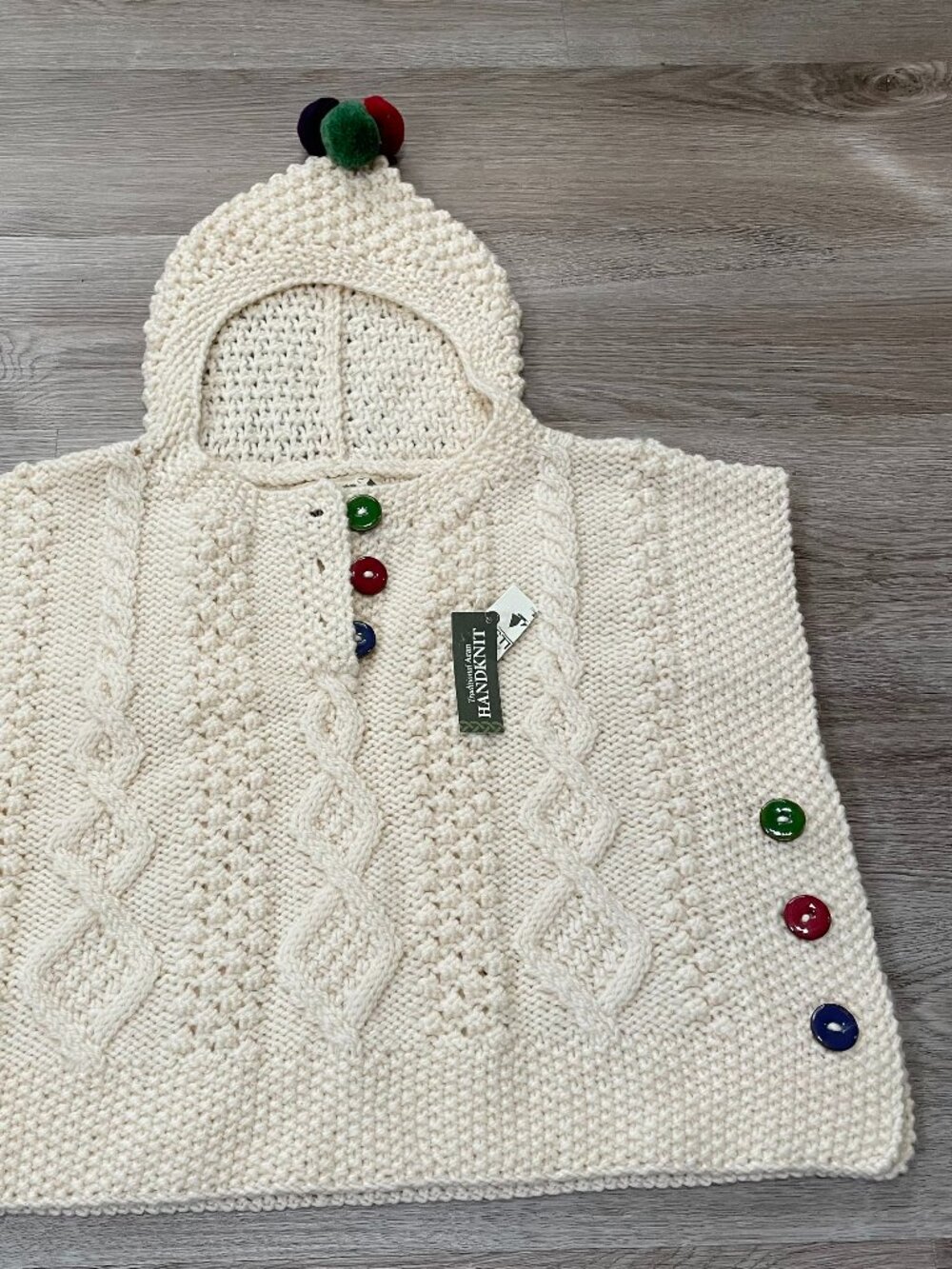 Merino Wool Kids Poncho